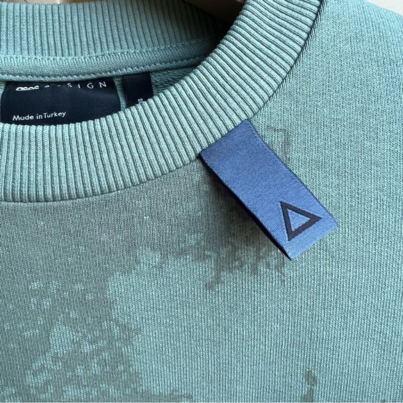 NWOT ASOS Unrvlld Spply Men’s Oversized Abstract Crewneck Sweatshirt, XS - Picture 7 of 9